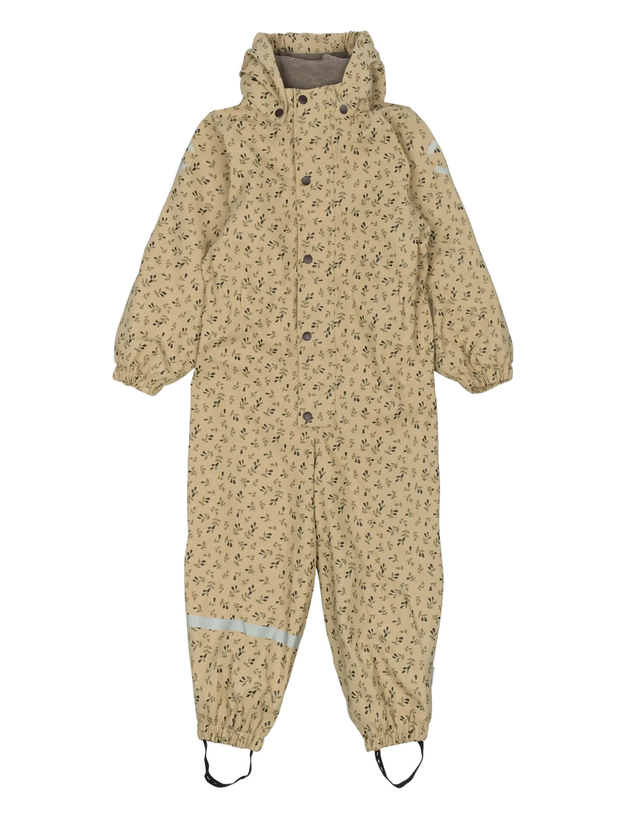 mikk-line PU AOP Rain Suit with Fleece - Overaller - CORNSTALK / beige