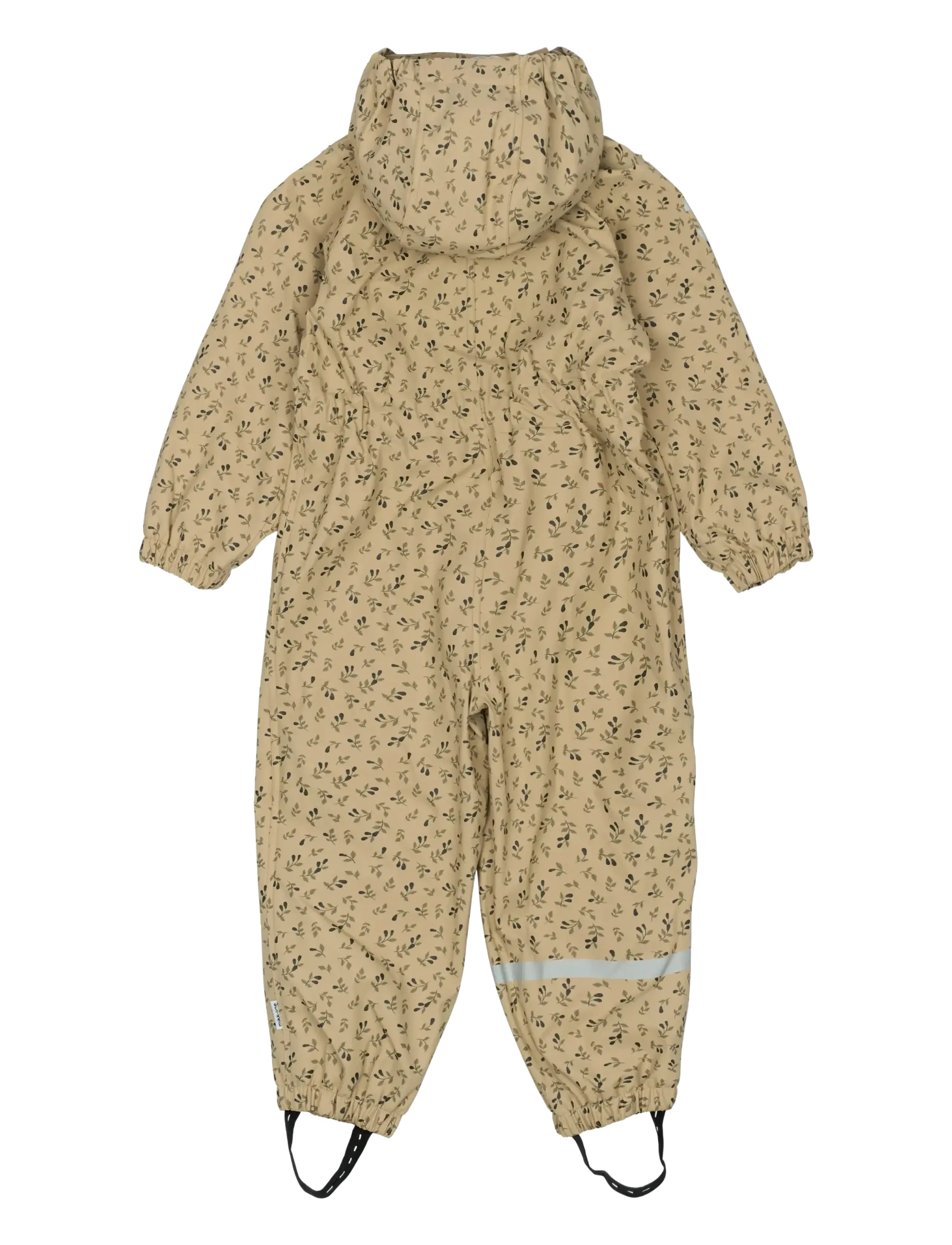 mikk-line - PU AOP Rain Suit with Fleece - rainwear coveralls - cornstalk - 1