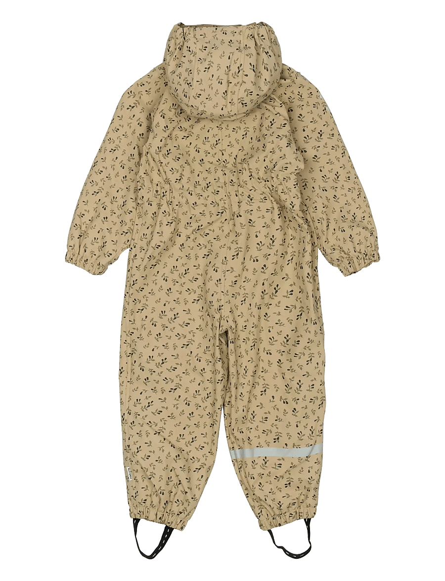 mikk-line - PU AOP Rain Suit with Fleece - regngallar - cornstalk - 1