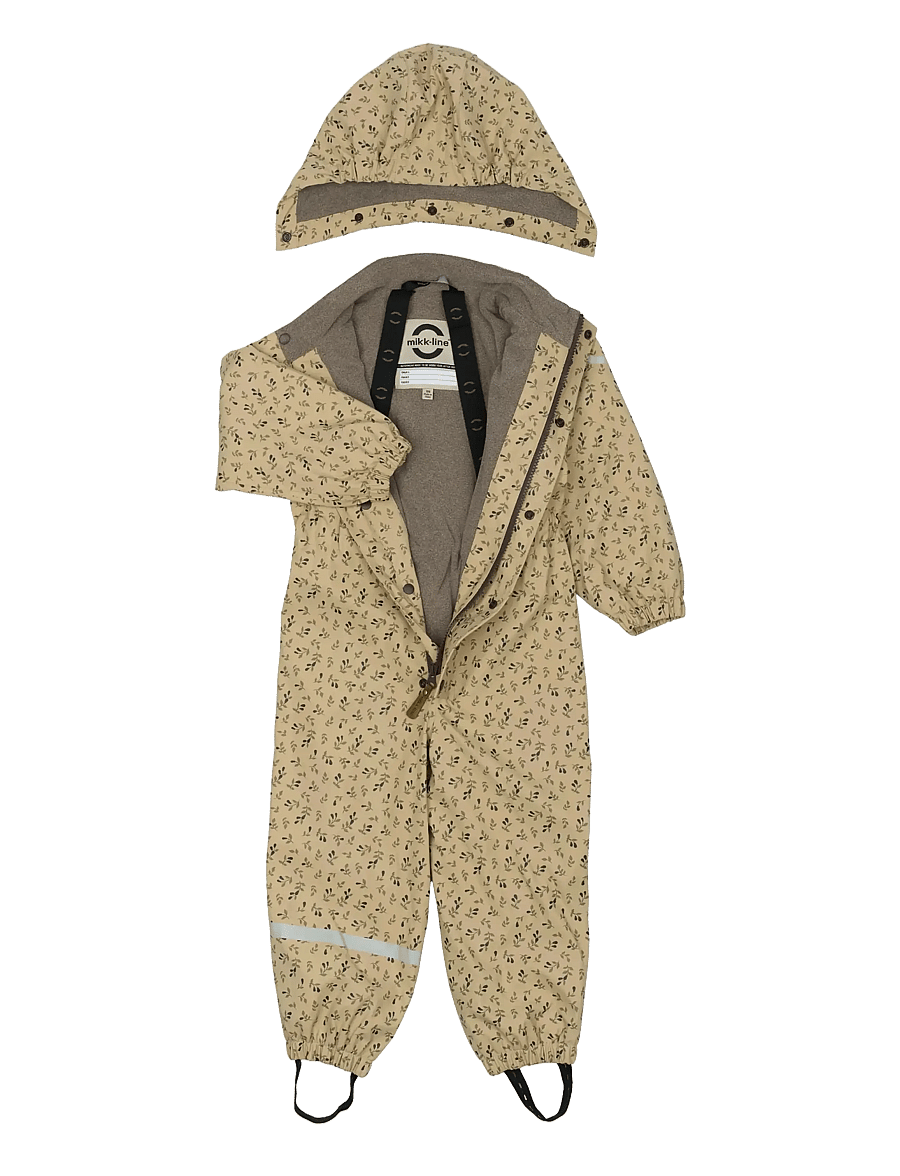 mikk-line - PU AOP Rain Suit with Fleece - regngallar - cornstalk - 2
