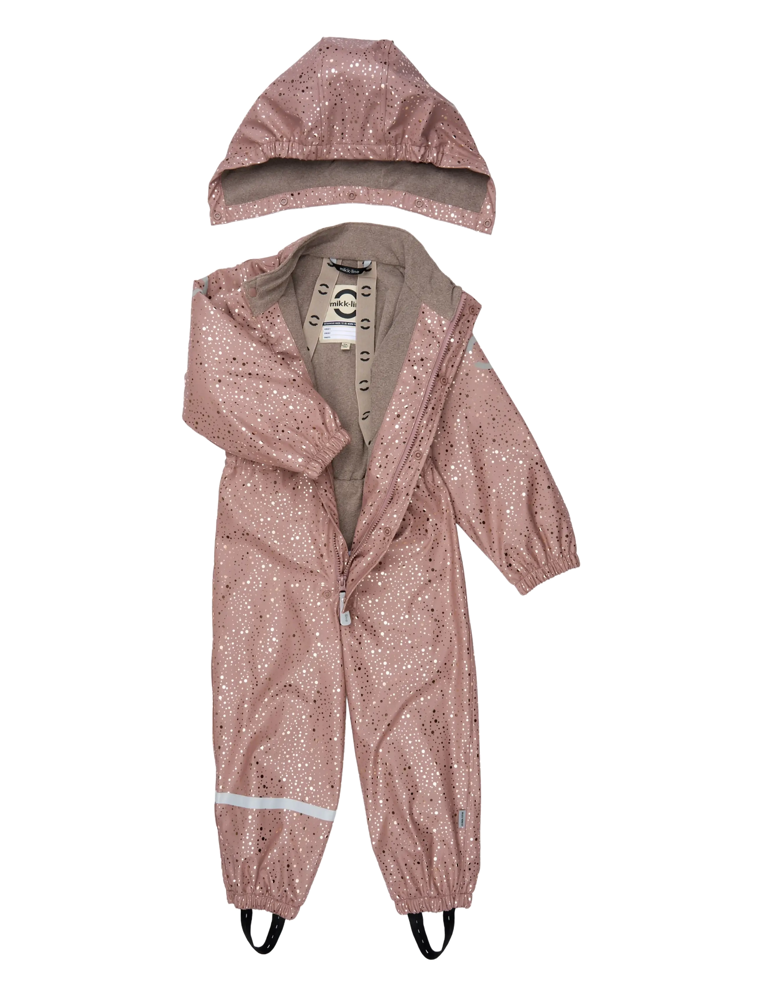 mikk-line - PU AOP Rain Suit with Fleece - regenschutzanzüge - foil dot aop - 2