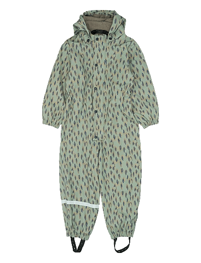 Pu Aop Rain Suit With Fleece - Regndragter