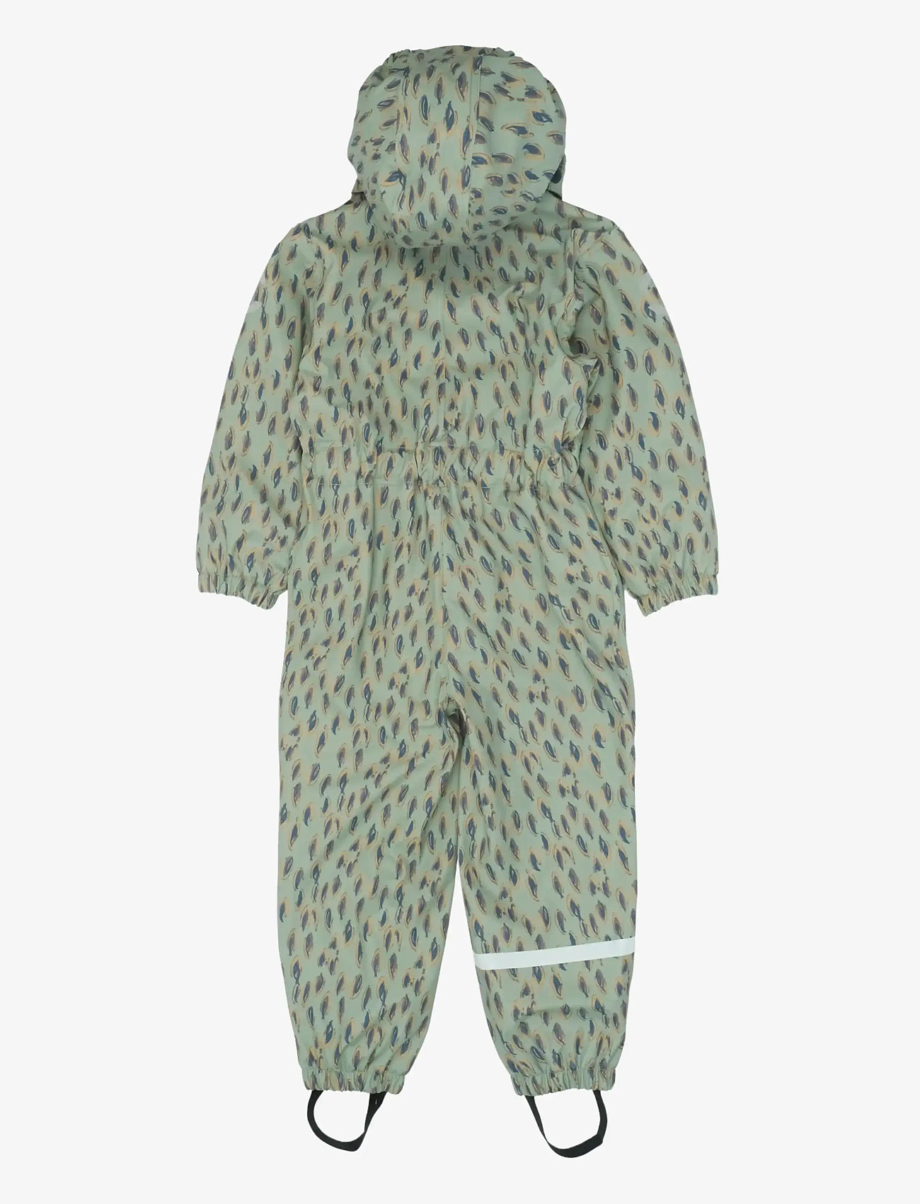 mikk-line - PU AOP Rain Suit with Fleece - vihmariiete kombed - iceberg green - 1