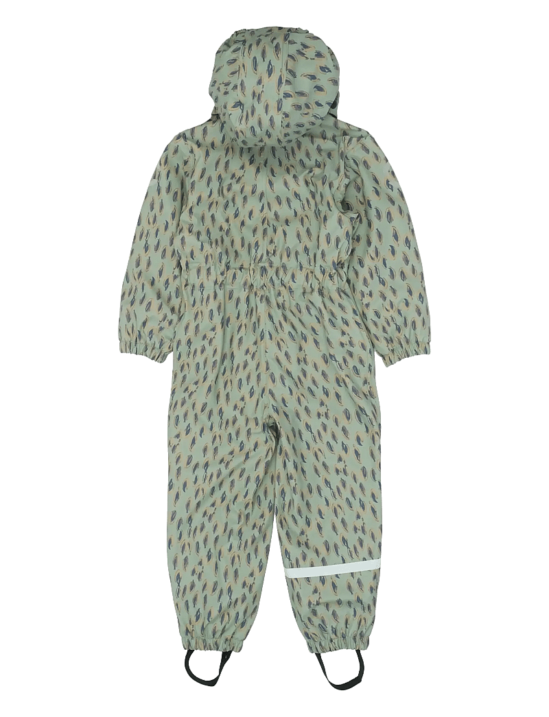 mikk-line - PU AOP Rain Suit with Fleece - vihmariiete kombed - iceberg green - 1