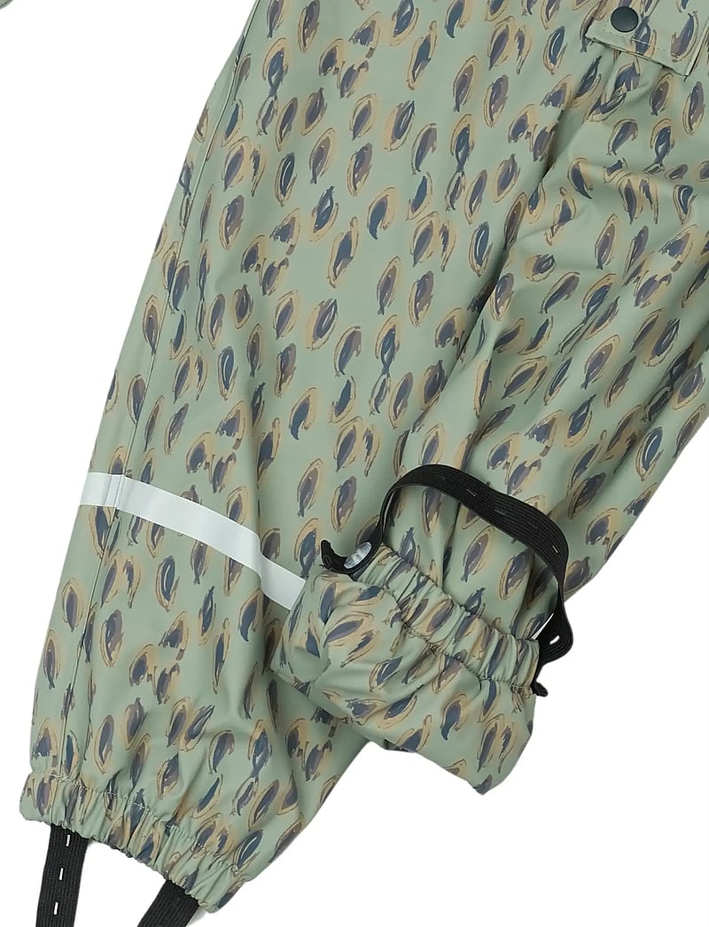 mikk-line - PU AOP Rain Suit with Fleece - vihmariiete kombed - iceberg green - 3