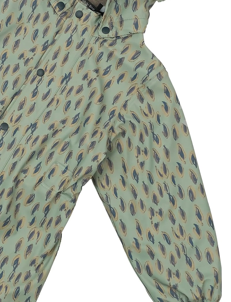 mikk-line - PU AOP Rain Suit with Fleece - vihmariiete kombed - iceberg green - 5