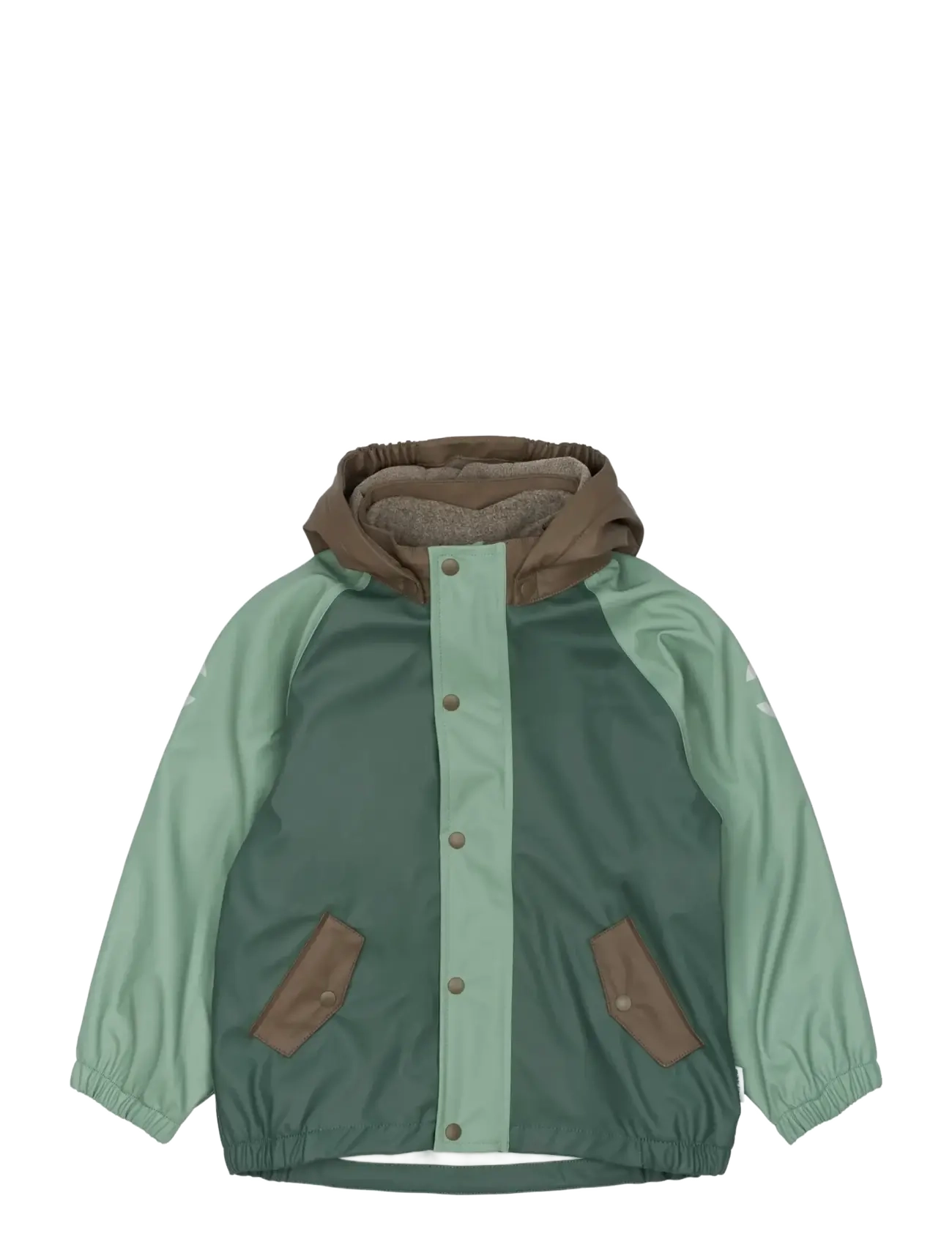 mikk-line - Pu Rain Set + Fleece/Susp. 104 - overtøj - balsam green - 1