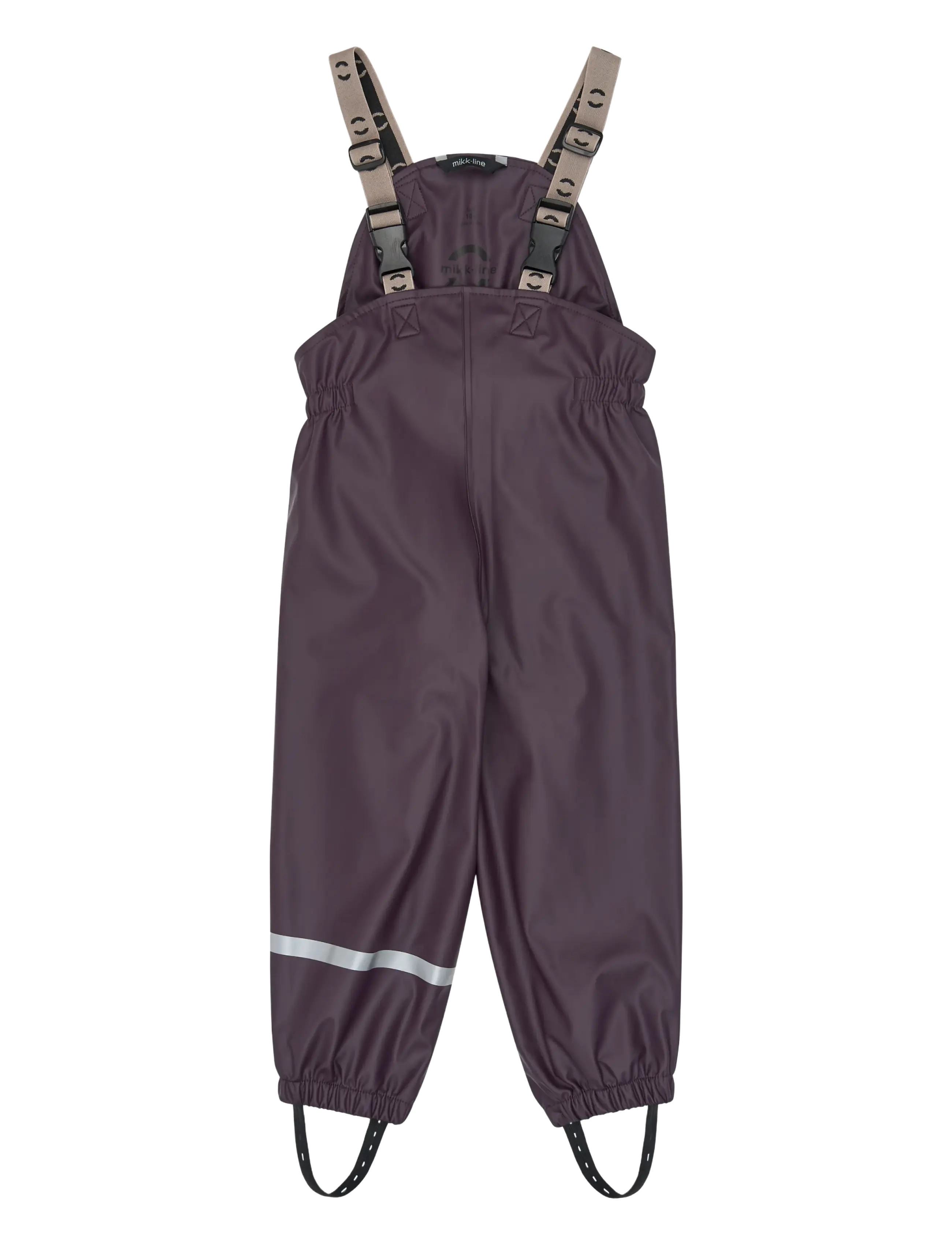 mikk-line - Pu Rain Set + Fleece/Susp. 104 - regnsæt - plum perfect - 4