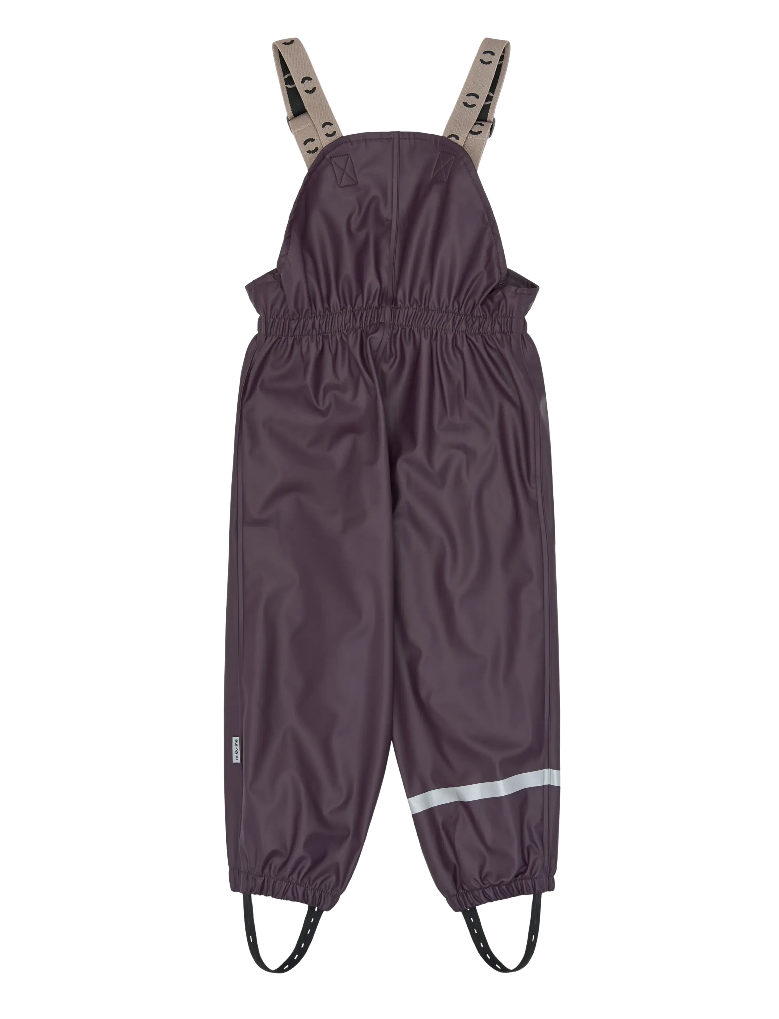 mikk-line - Pu Rain Set + Fleece/Susp. 104 - regnsæt - plum perfect - 5