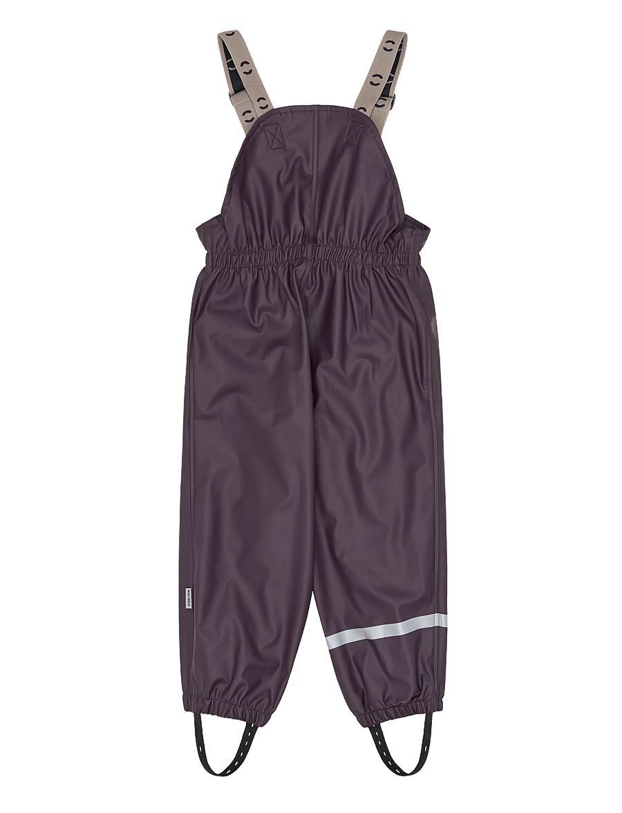 mikk-line - Pu Rain Set + Fleece/Susp. 104 - regnsæt - plum perfect - 5
