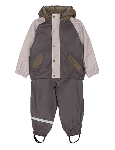 mikk-line Pu Rain Set + Fleece/Susp. 104 - Vihmakomplektid - SPARROW / multi