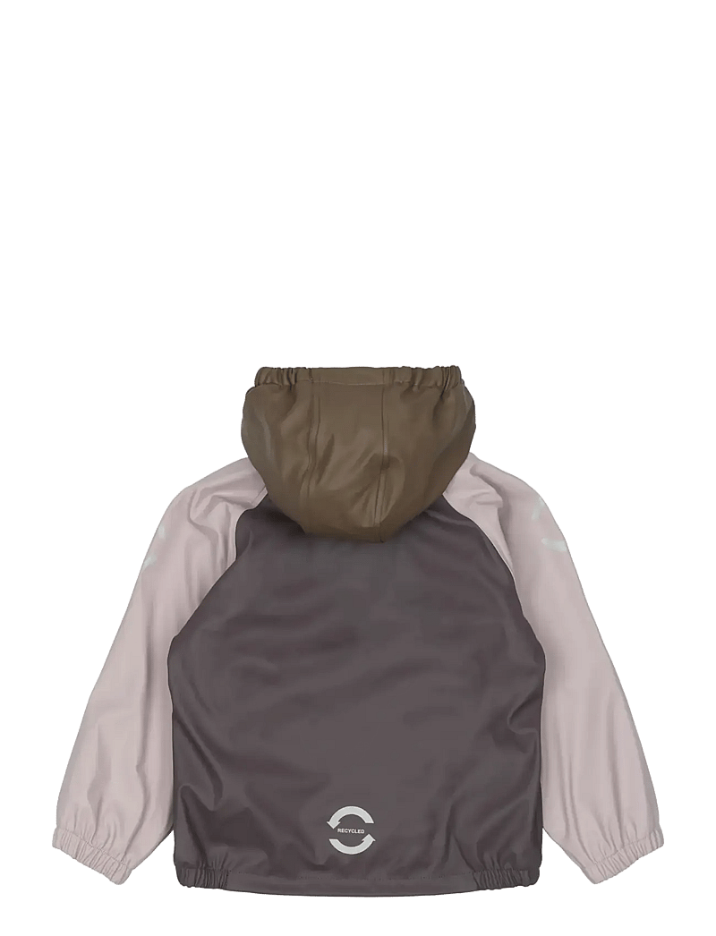 mikk-line - Pu Rain Set + Fleece/Susp. 104 - regensets - sparrow - 2