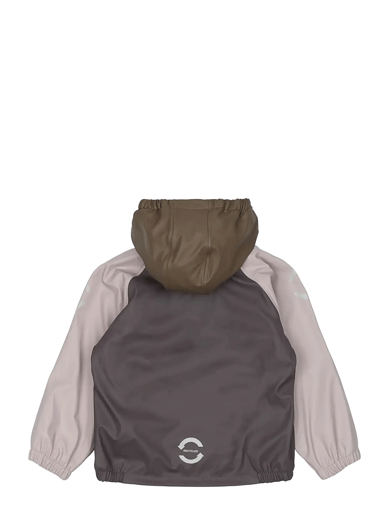 mikk-line - Pu Rain Set + Fleece/Susp. 104 - regensets - sparrow - 2