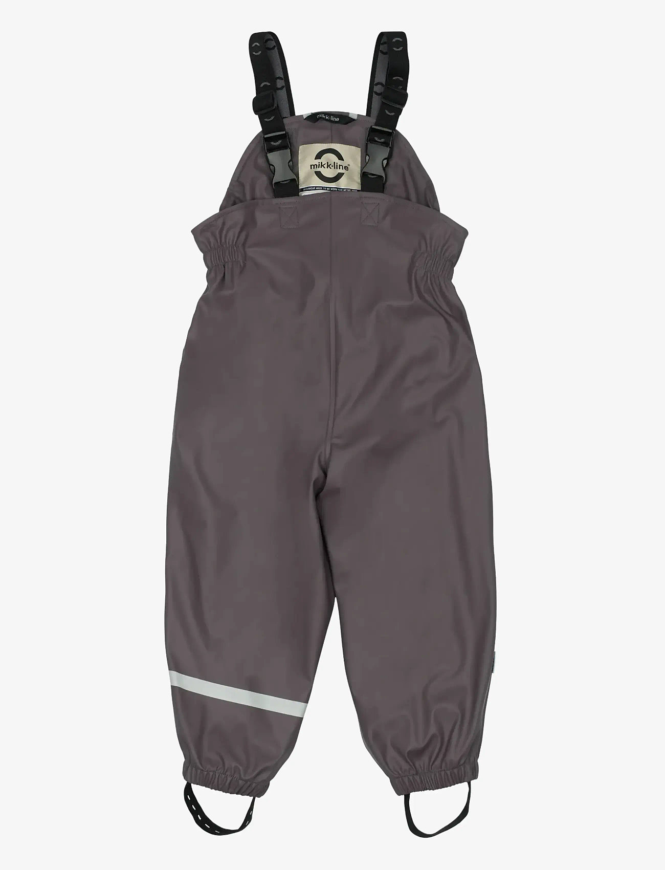 mikk-line - Pu Rain Set + Fleece/Susp. 104 - regnsæt - sparrow - 3