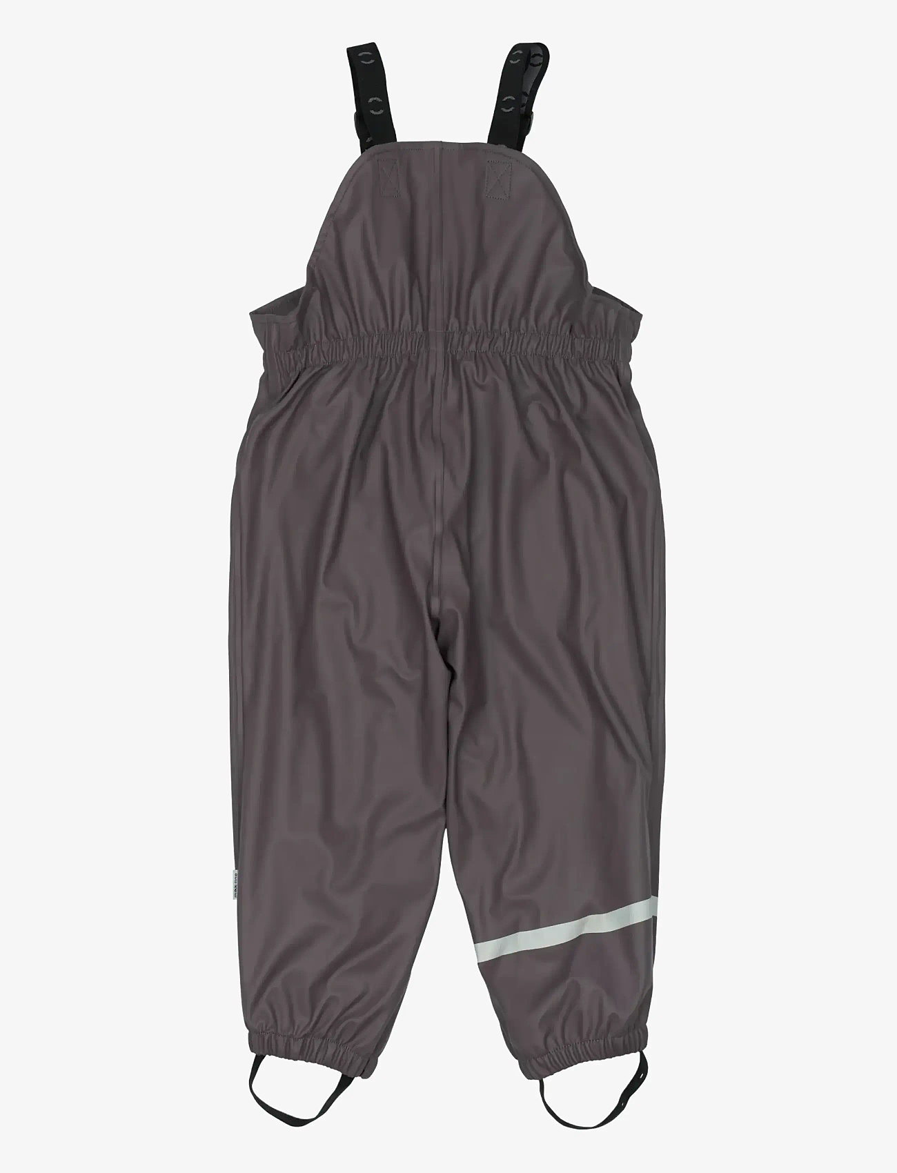 mikk-line - Pu Rain Set + Fleece/Susp. 104 - regnsæt - sparrow - 4
