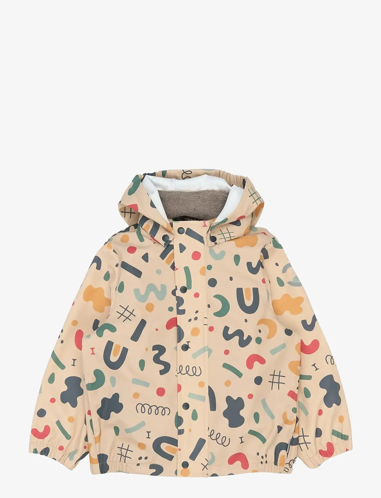 mikk-line - PU Rain Set AOP w. Susp/104 - regnställ - retro aop - 1