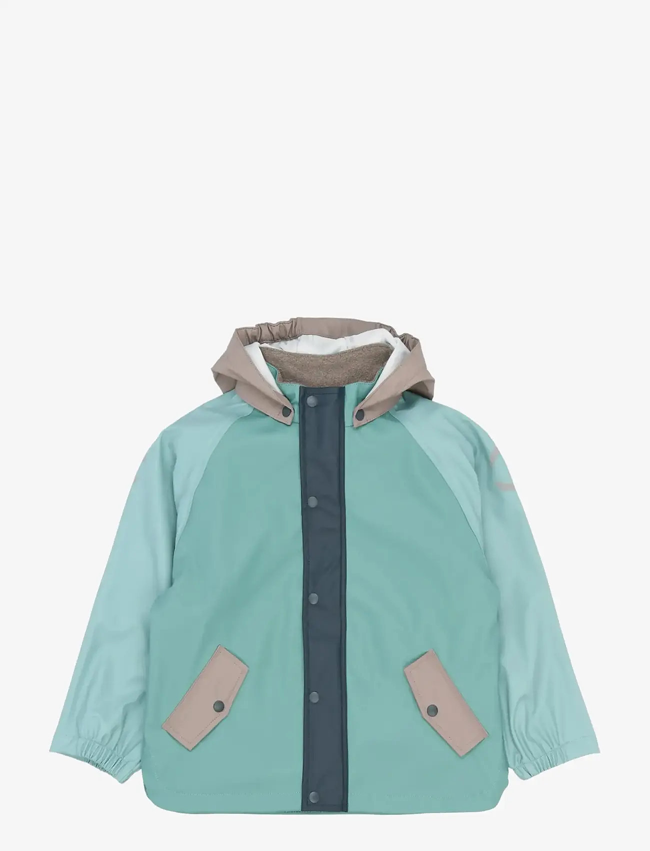 mikk-line - PU Rain Set Block w Susp 104 - regnsæt - cinder - 1