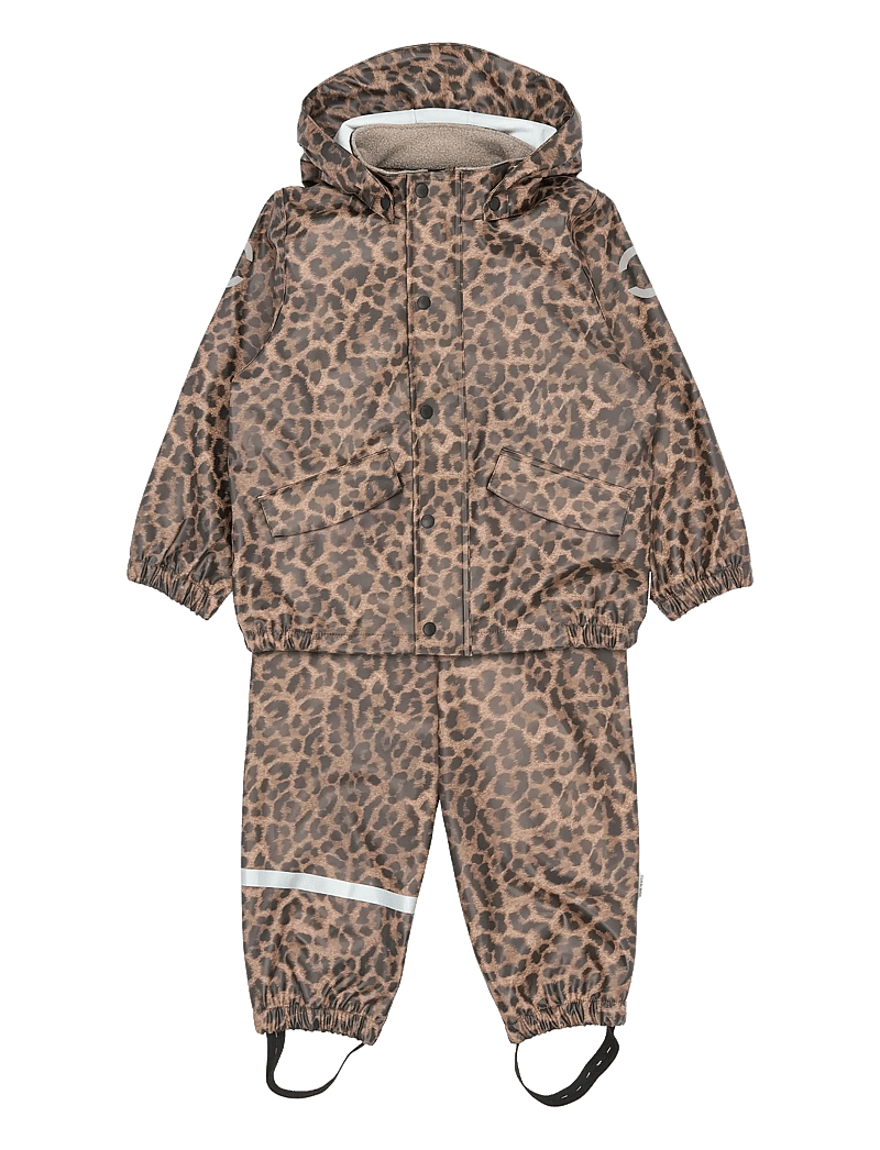 mikk-line - PU Rain Set Leo w Susp 104 - regnsæt - leo - 1