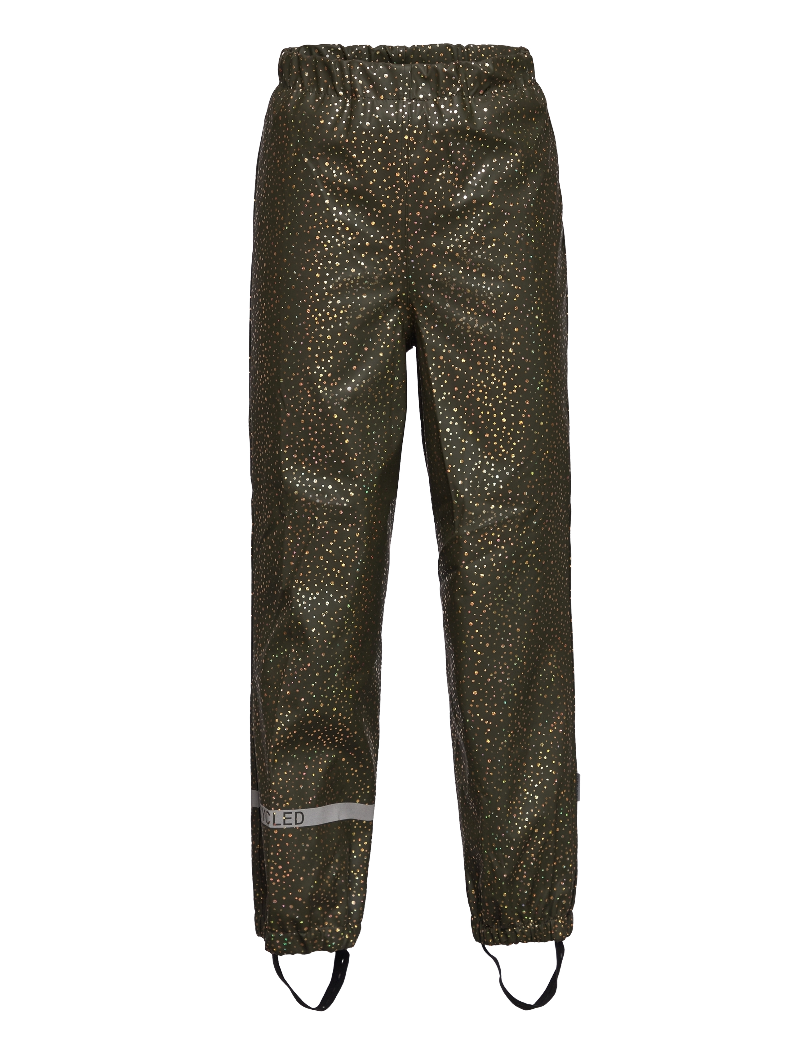 mikk-line - PU Glitter Rain Set Rec w. Susp/104 - forest green - 3