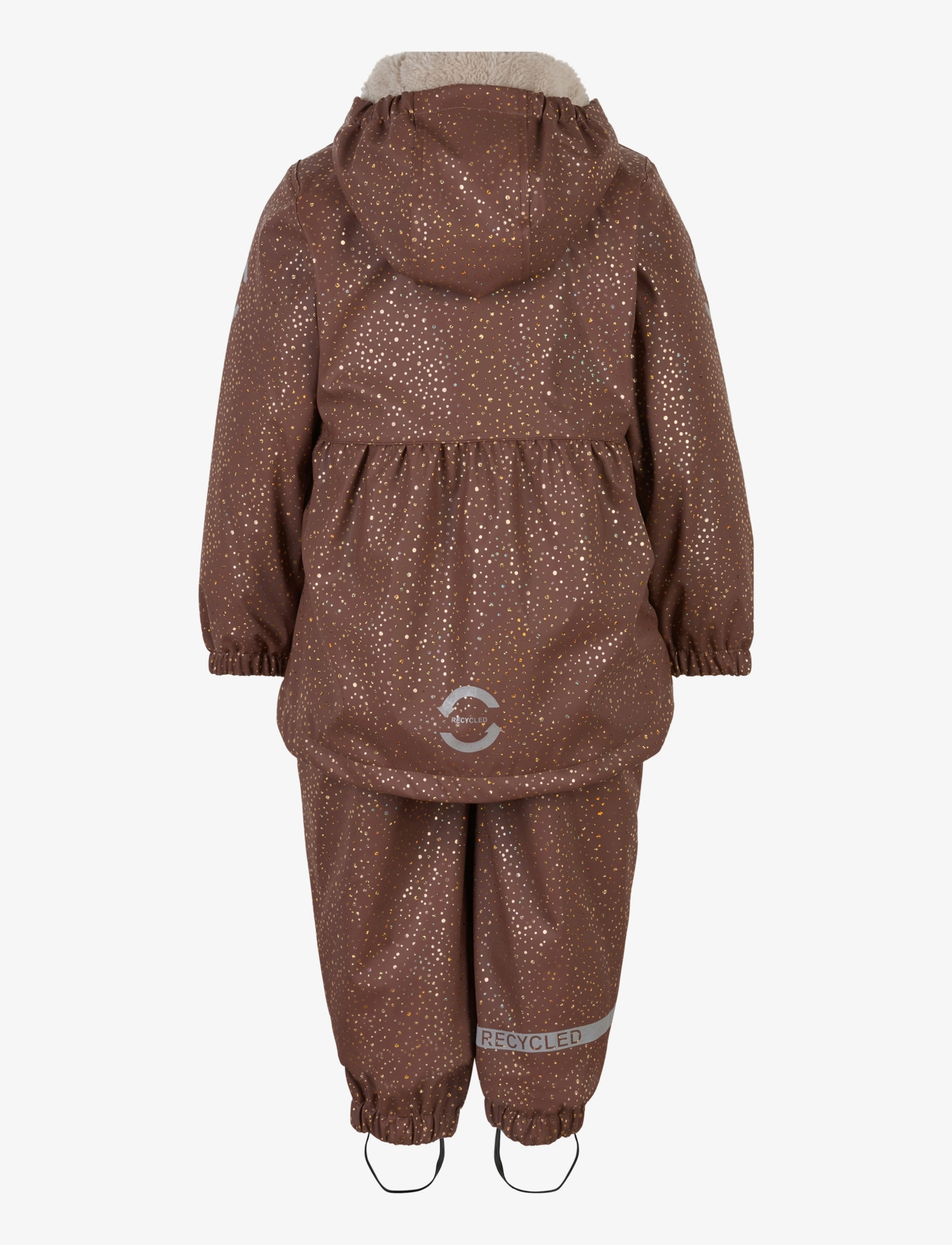 mikk-line - PU Glitter Rain Set Rec w. Susp/104 - nutmeg - 1