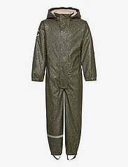 mikk-line - PU Glitter Rain suit Teddy Recycled - rainwear coveralls - forest green - 0