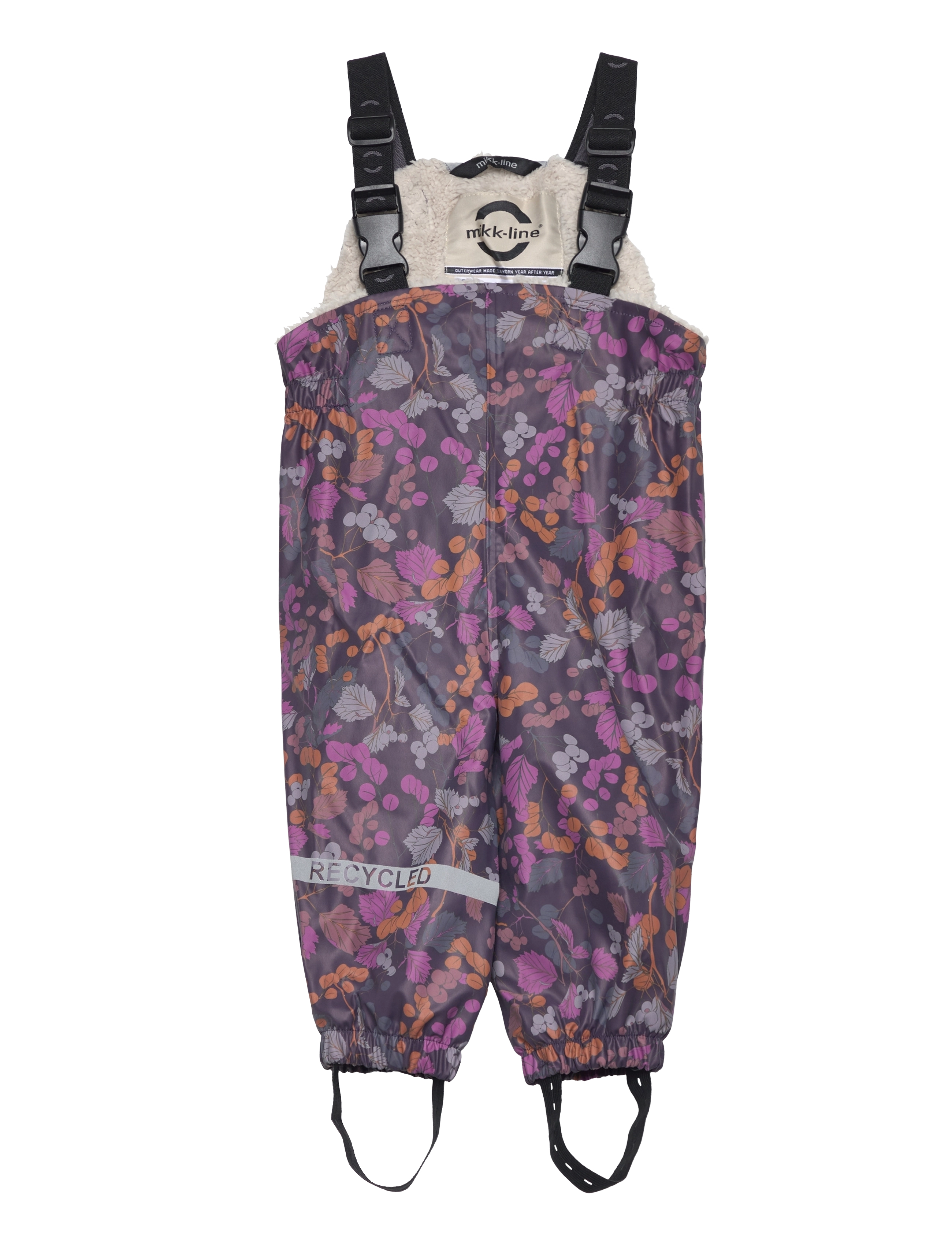 mikk-line - PU AOP Rain Set Teddy w. Susp104 - overtøj - nightshade - 3