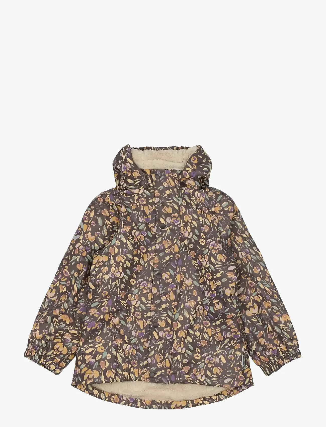 mikk-line - PU AOP Rain Set Teddy w. Susp104 - regenkleding met voering - raisin - 1