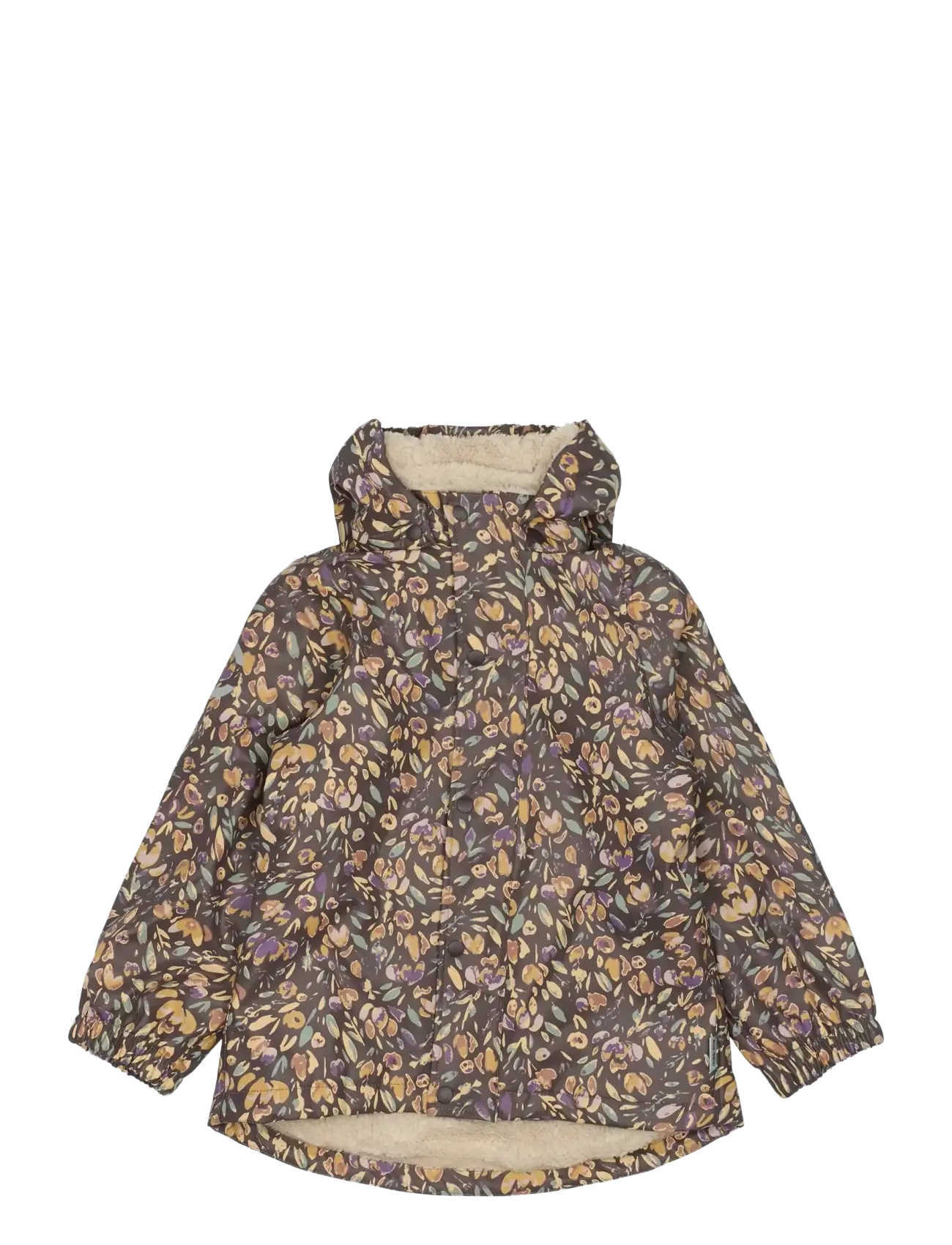 mikk-line - PU AOP Rain Set Teddy w. Susp104 - lietus apģērbs ar oderējumu - raisin - 1