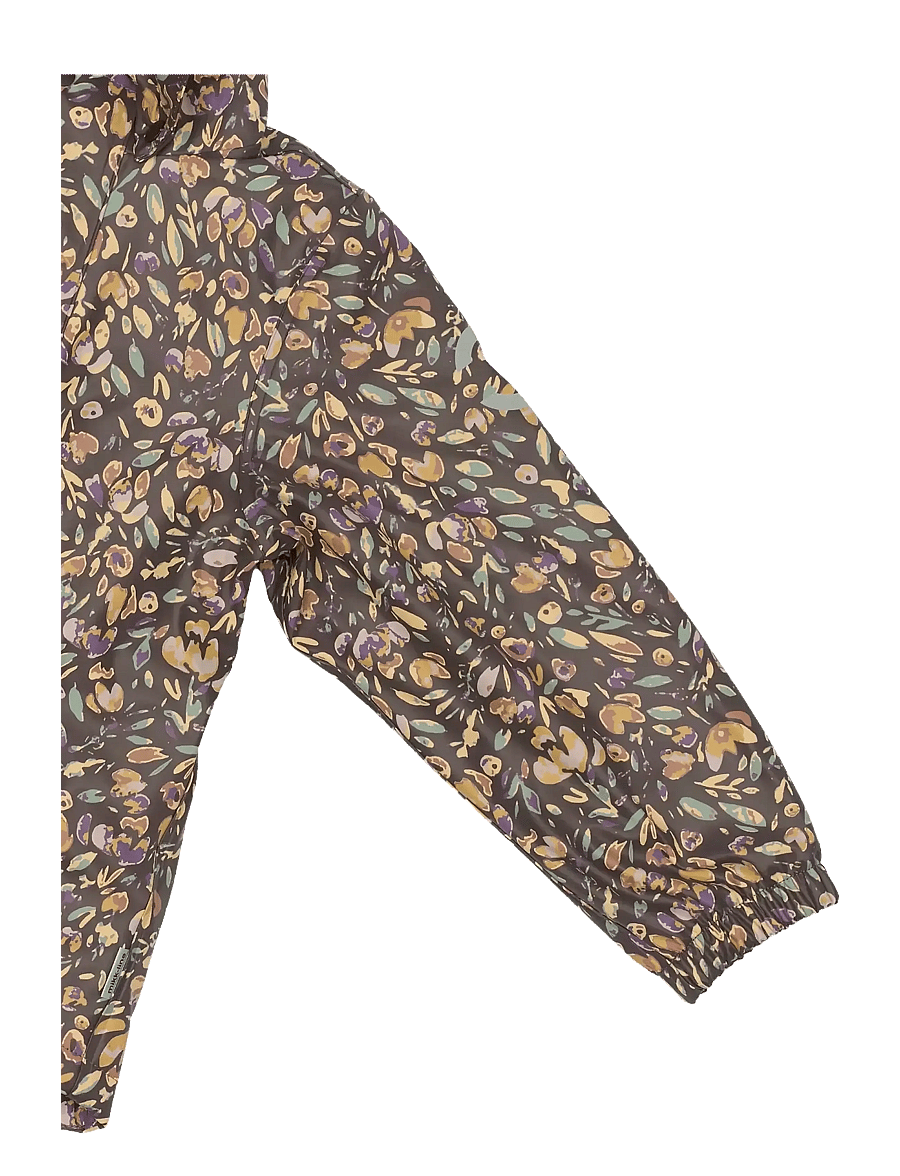 mikk-line - PU AOP Rain Set Teddy w. Susp104 - lietus apģērbs ar oderējumu - raisin - 5