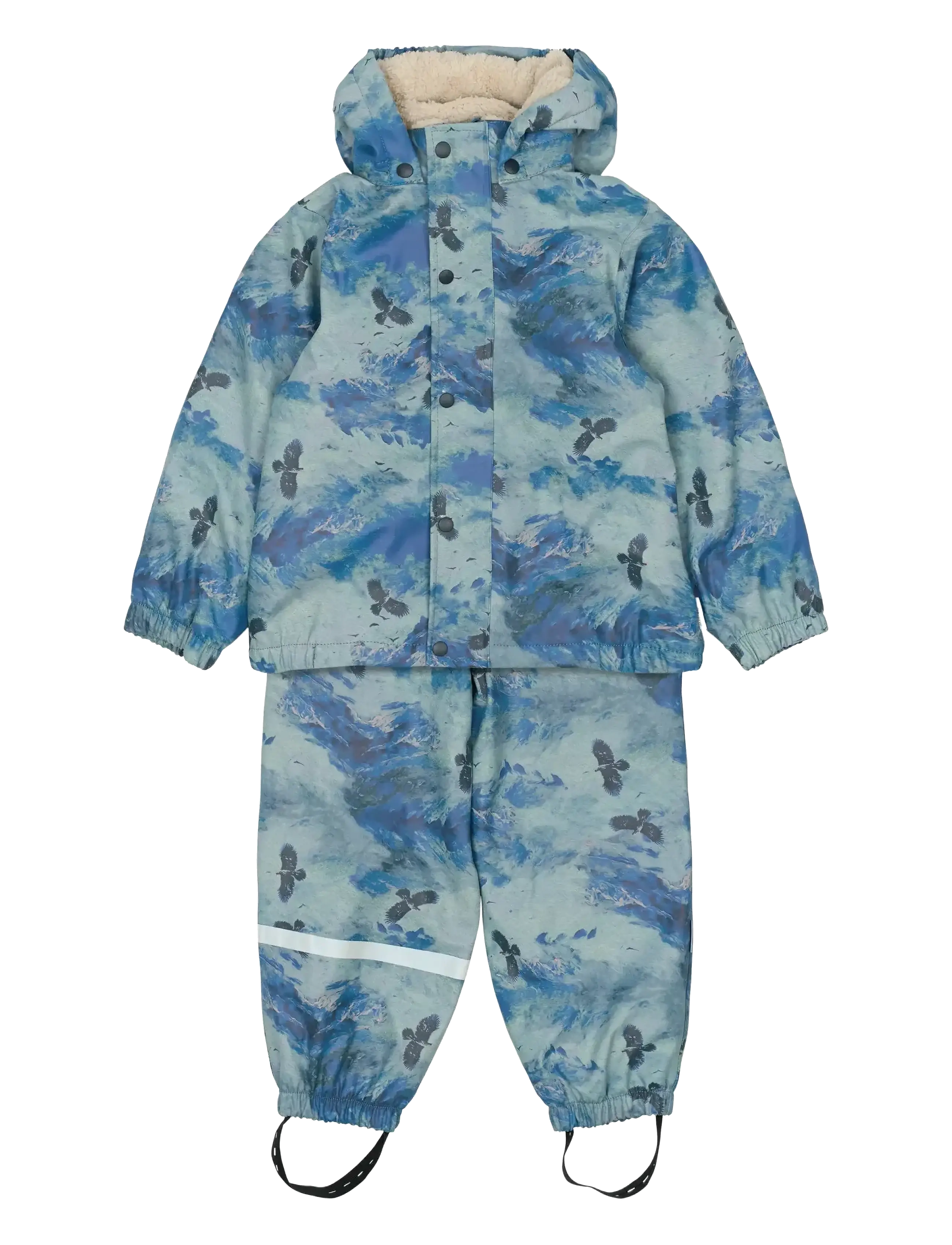 mikk-line PU AOP Rain Set Teddy w. Susp104 - Foret regntøj - BLUE NIGHTS / navy