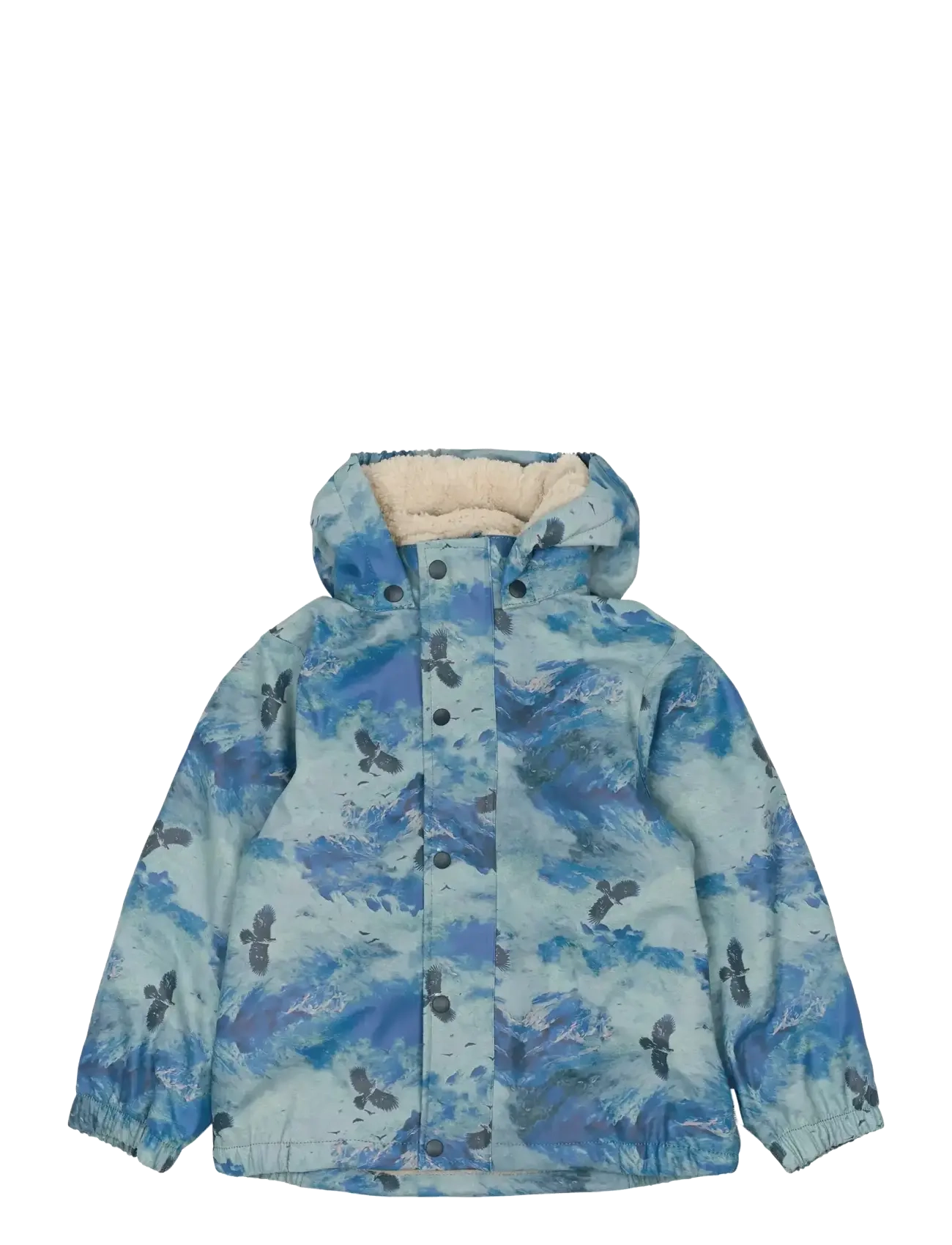 mikk-line - PU AOP Rain Set Teddy w. Susp104 - lietus apģērbs ar oderējumu - blue nights - 2