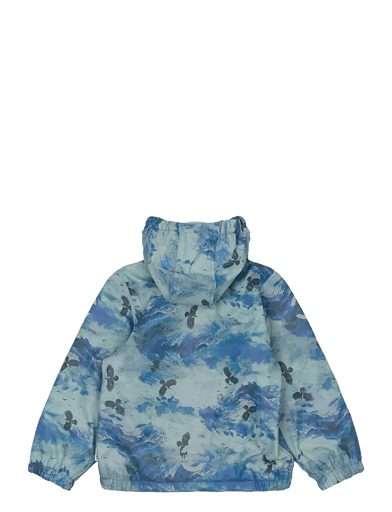 mikk-line - PU AOP Rain Set Teddy Rec w. Susp10 - fodrade regnkläder - blue nights - 4