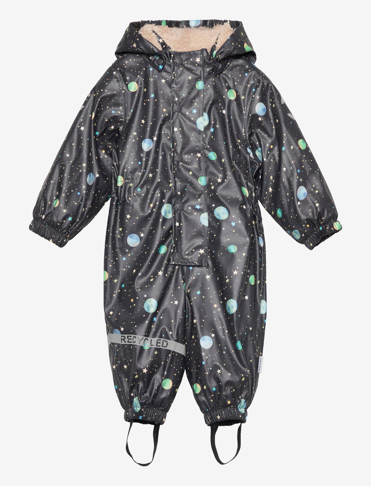 mikk-line - PU AOP Rain Suit Teddy Rec - overtøj - dark navy - 0