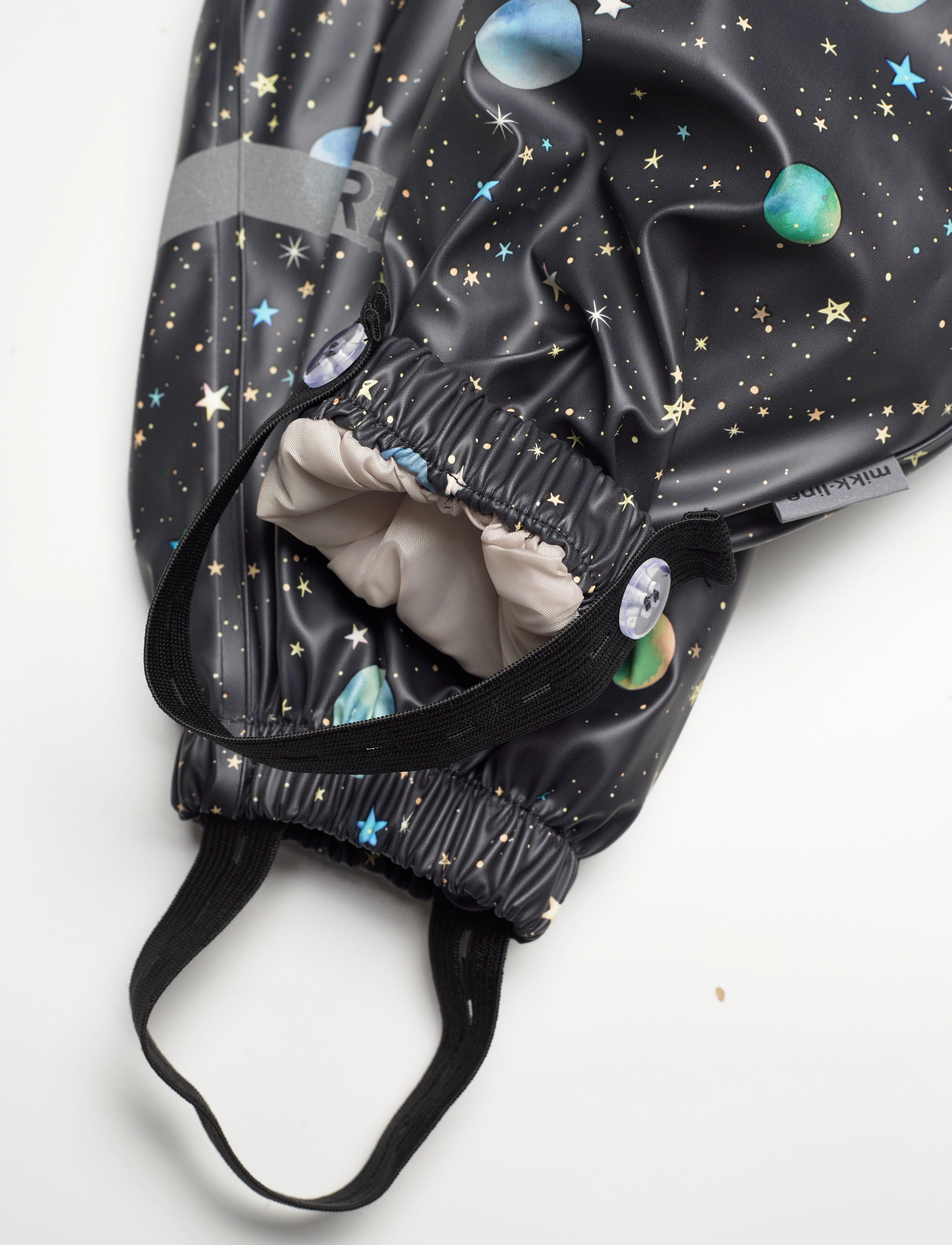 mikk-line - PU AOP Rain Suit Teddy Rec - overtøj - dark navy - 3