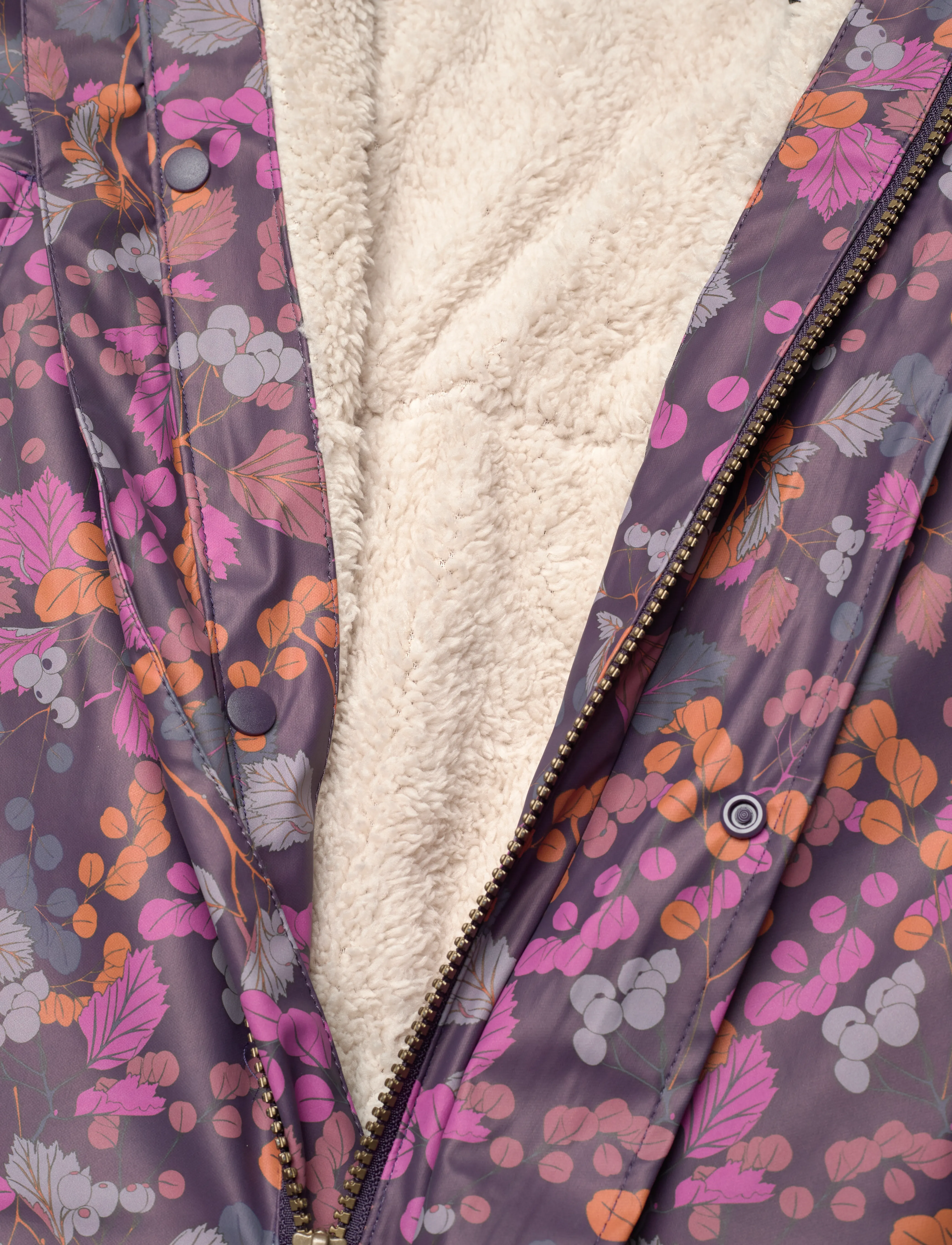 mikk-line - PU AOP Rain Suit Teddy Rec - overtøj - nightshade - 5