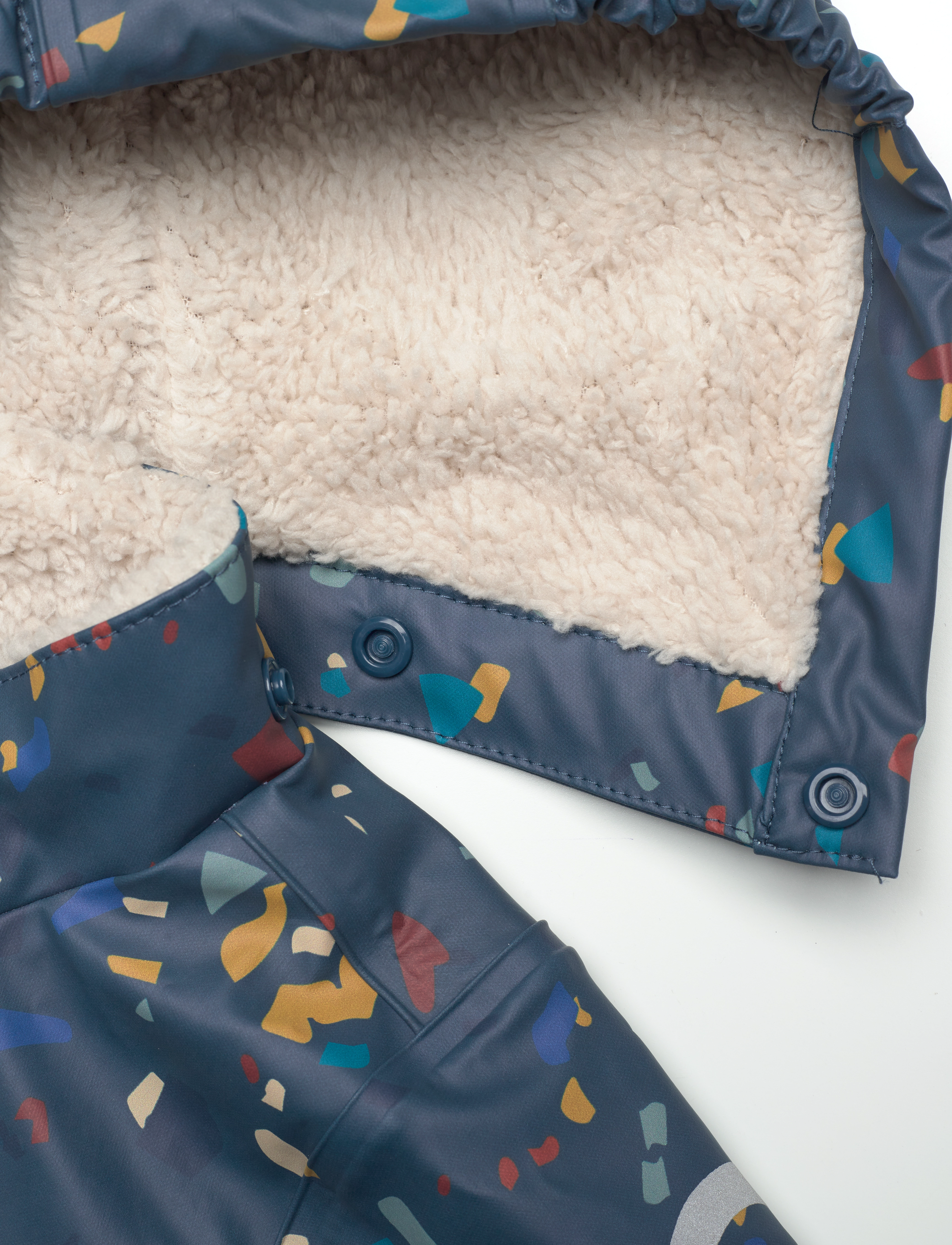 mikk-line - PU AOP Rain Suit Teddy Rec - overtøj - orion blue - 5