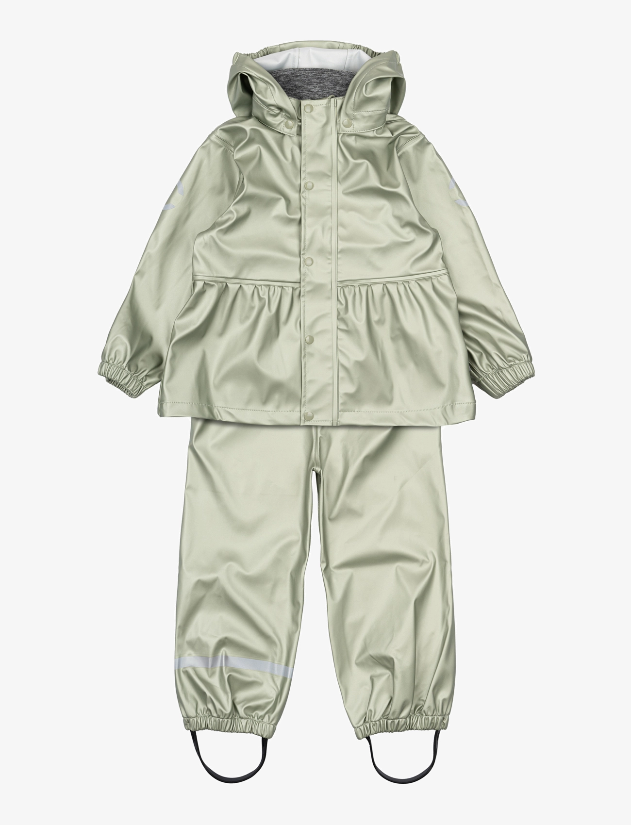 mikk-line - PU Metallic Rain w. susp/104 - regnsæt - green bay - 1