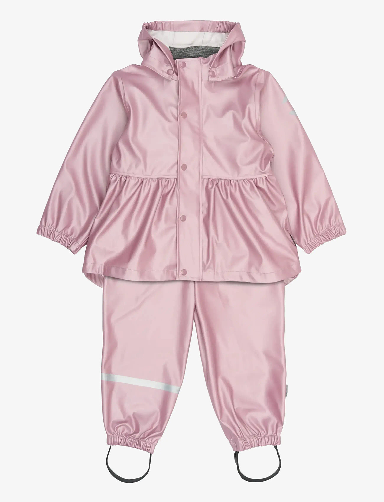mikk-line - PU Metallic Rain w. susp/104 - regnsæt - mauve shadows - 0