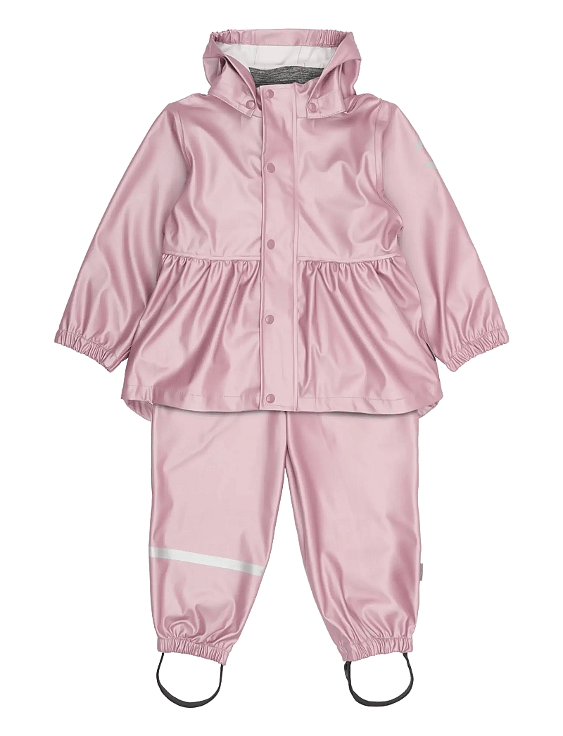mikk-line - PU Metallic Rain w. susp/104 - regnsæt - mauve shadows - 0