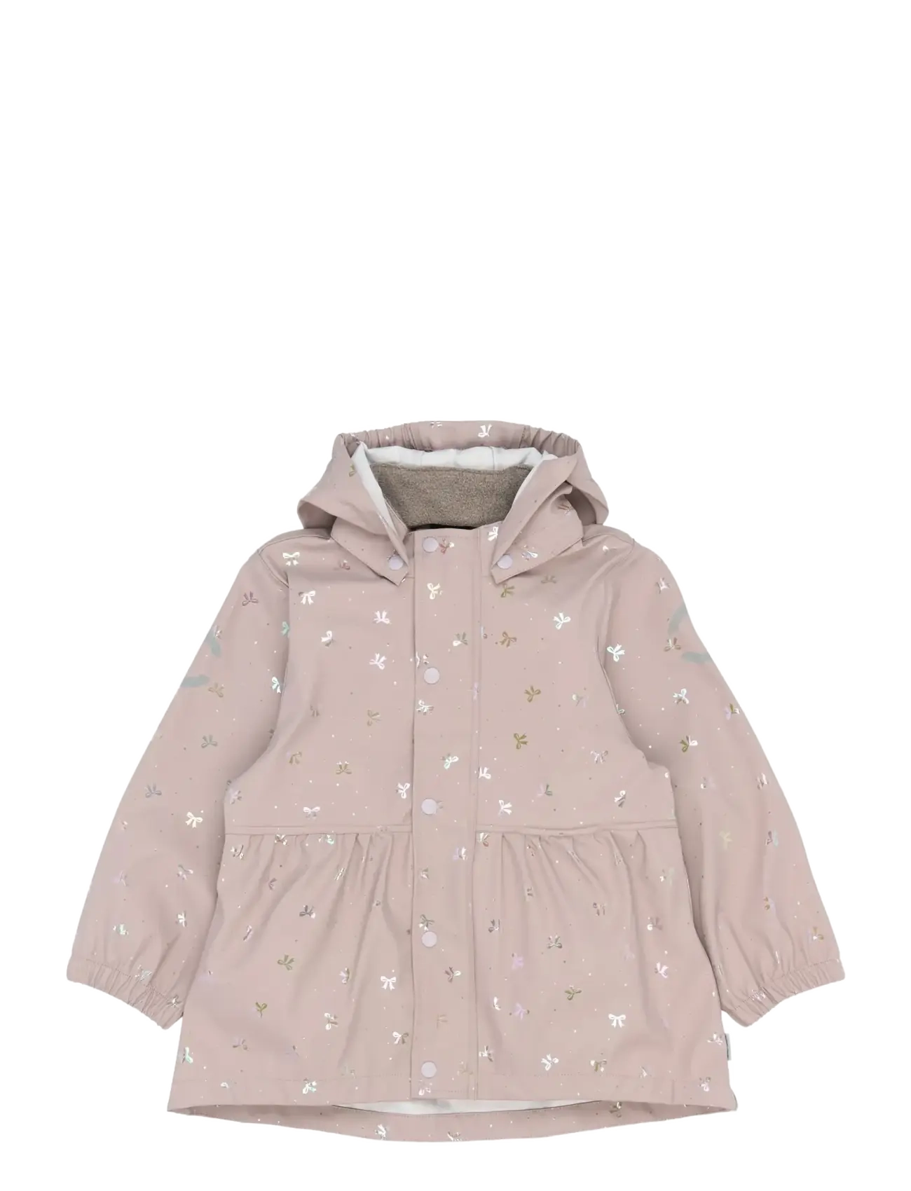 mikk-line - PU Glitter Rain Set w. Susp/104 - overtøj - bow foil aop - 2