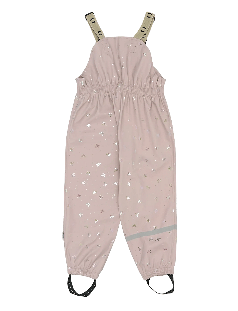 mikk-line - PU Glitter Rain Set w. Susp/104 - regnställ - bow foil aop - 5