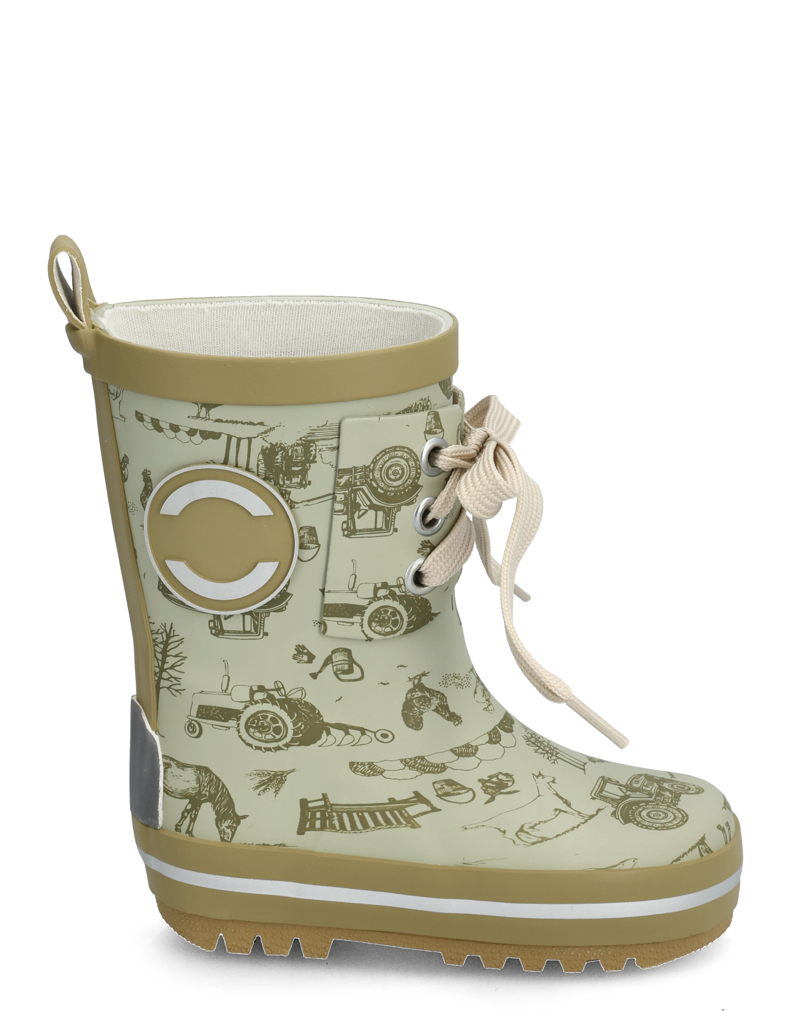 mikk-line - Printed Wellies w. lace - desert sage - 2