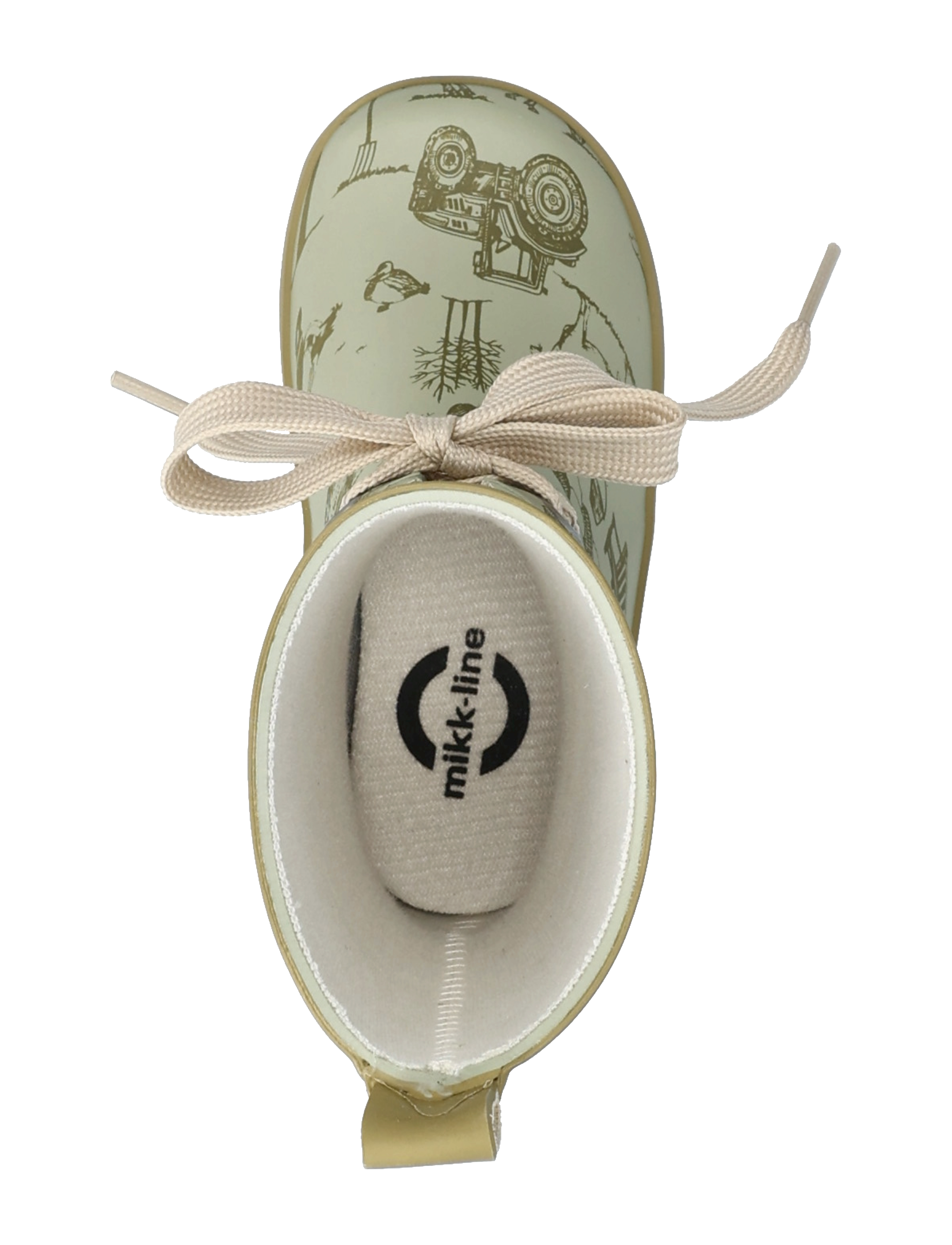 mikk-line - Printed Wellies w. lace - desert sage - 4