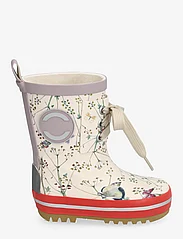 mikk-line - Printed Wellies w. lace - unlined rubberboots - off-white - 1