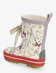 mikk-line - Printed Wellies w. lace - unlined rubberboots - off-white - 2