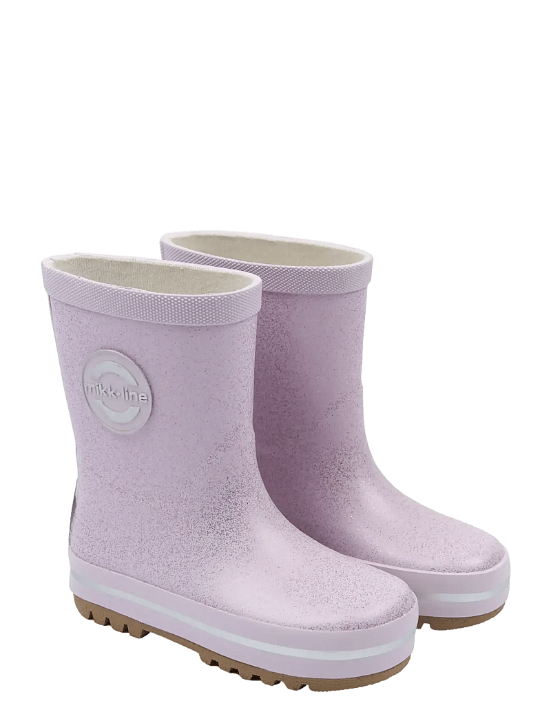 mikk-line - Wellies Glitter - gummistøvler uden for - thistle - 0