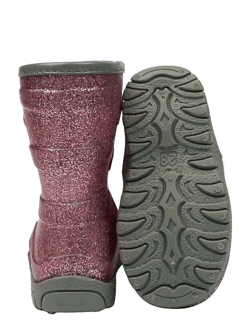 mikk-line - Thermal Boot - Glitter - gummistøvler med for - burlwood - 2