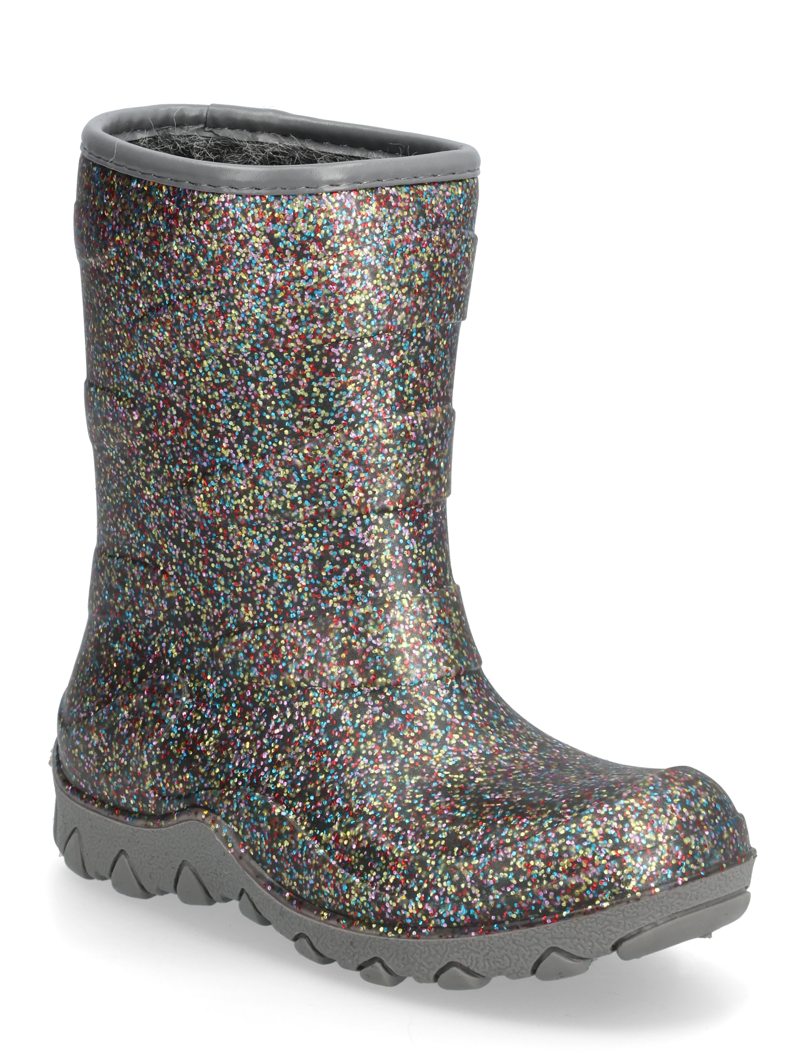 mikk-line Thermal Boot Glitter, 24, Rubberboots, Mehrfarbig/gemustert - High Kinder