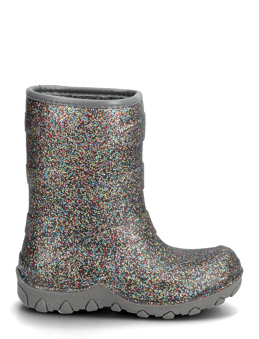 mikk-line - Thermal Boot - Glitter - fodrade gummistövlar - dark glitter - 1