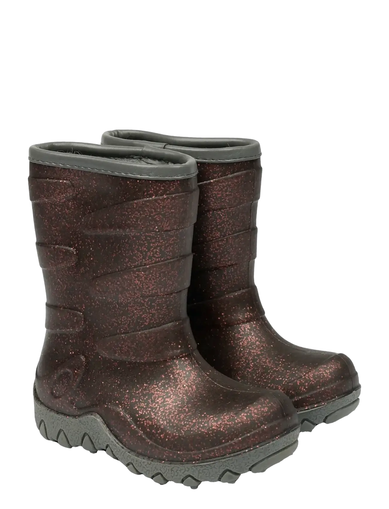 mikk-line Thermal Boot Glitter, 24, Rubberboots, Braun - High Kinder